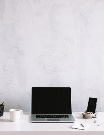 Minimal modern workspace setup for professional website design services